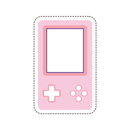 80s patch of a console vector illustration designのイラスト素材