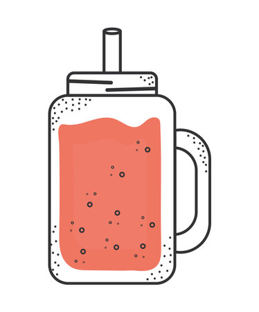 red shake icon on whiteのイラスト素材