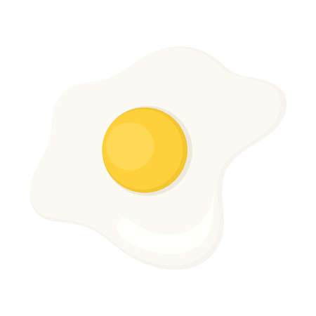 scrambled egg icon over whiteのイラスト素材