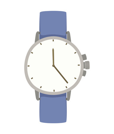 wristwatch icon with purple handleのイラスト素材