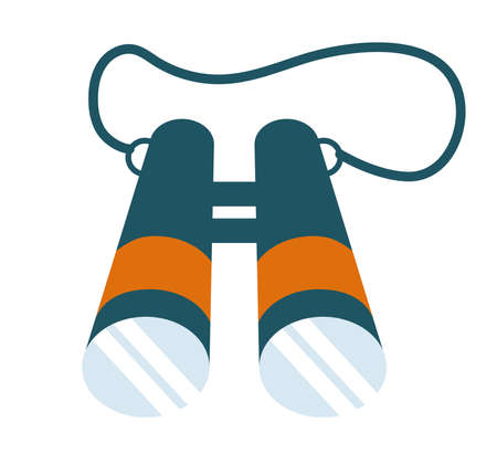 nice camping binoculars isolated iconのイラスト素材