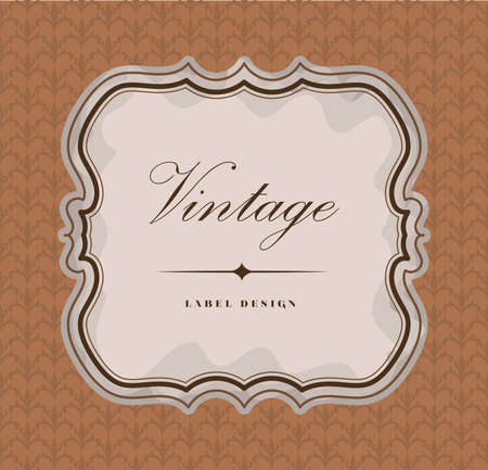 antique decorative labelのイラスト素材