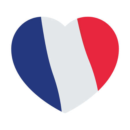 french heart representationのイラスト素材