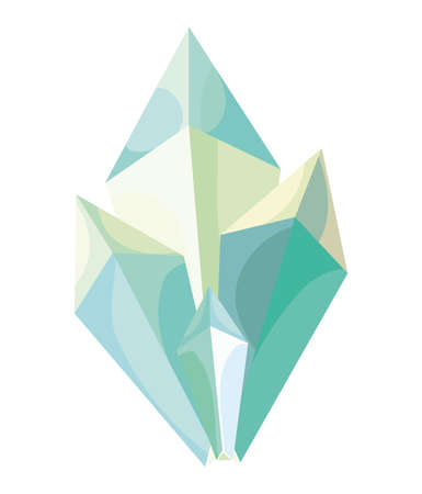 pretty beryl crystalのイラスト素材