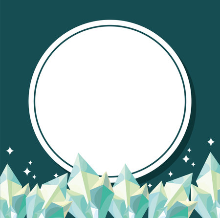 beryl round frameのイラスト素材