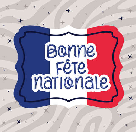 bonne fete nationale quoteのイラスト素材