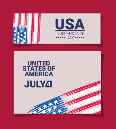 independence day invitationsのイラスト素材