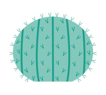 round cactus designのイラスト素材