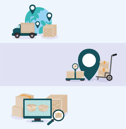 logistic cartels designのイラスト素材