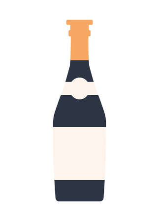 elegant wine bottleのイラスト素材