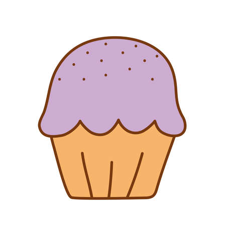 berry cupcake designのイラスト素材