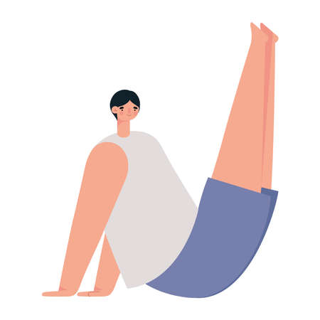 fitness guy designのイラスト素材