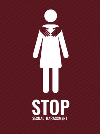 sexual violence posterのイラスト素材