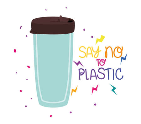 ecological environmentally letteringのイラスト素材