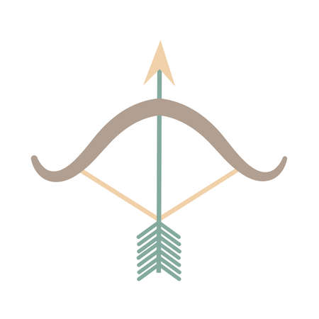 boho crossbow designのイラスト素材