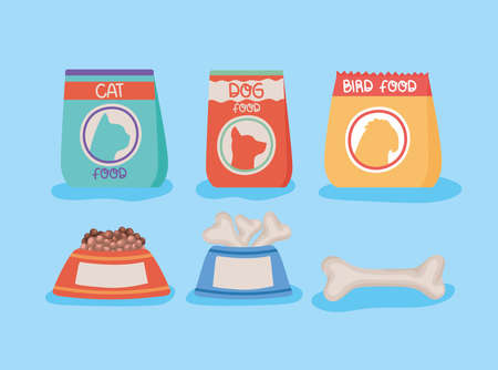 pets food packのイラスト素材