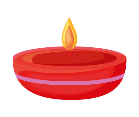 raksha bandhan candleのイラスト素材