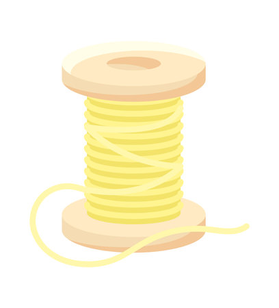 yellow thread designのイラスト素材