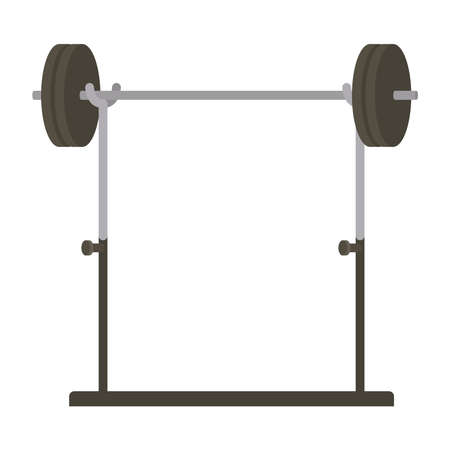 gym barbell representationのイラスト素材