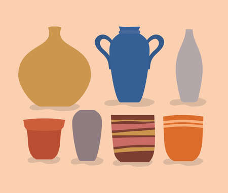 vases designs setのイラスト素材
