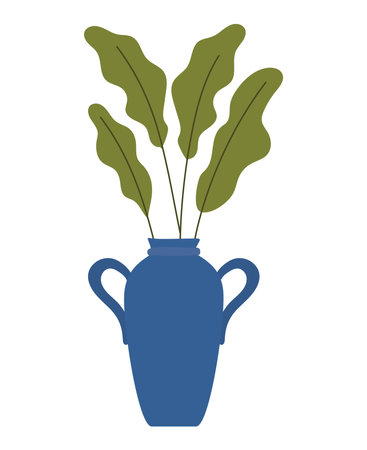 plant on vaseのイラスト素材