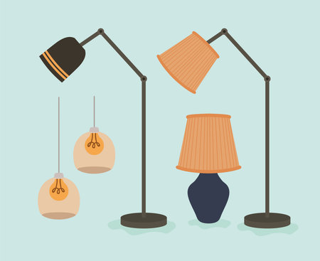 room lamps designsのイラスト素材