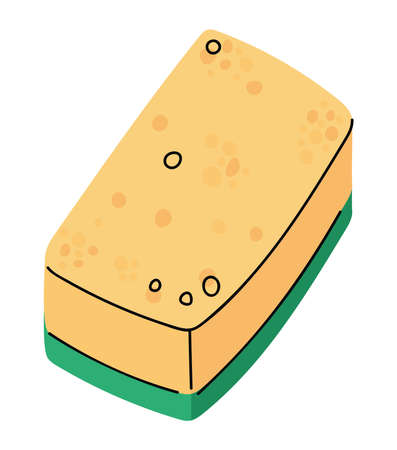 yellow sponge designのイラスト素材