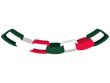 hanging garland decorativeのイラスト素材