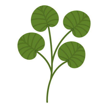 pelted leaves designのイラスト素材