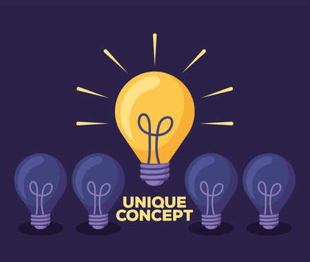 unique concept cardのイラスト素材