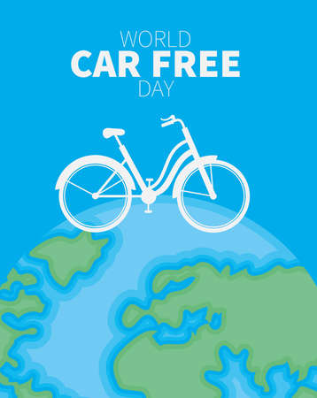car free day posterのイラスト素材