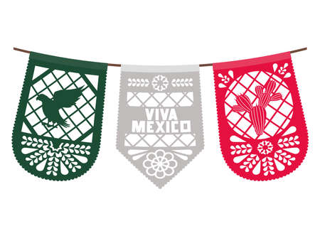 hanging garlands decorのイラスト素材