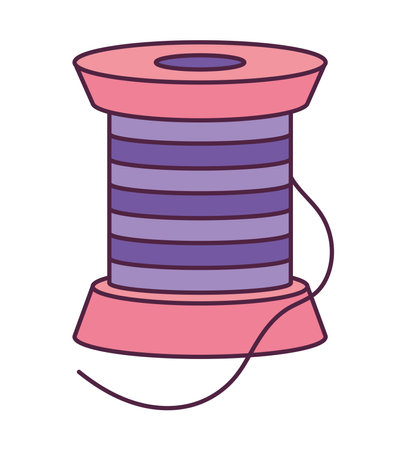 pink spool designのイラスト素材