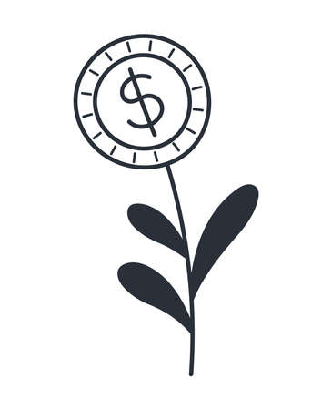 flower of moneyのイラスト素材