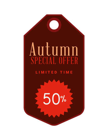 autumn tag representationのイラスト素材