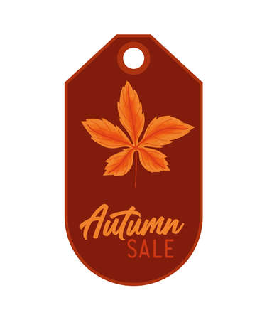 autumn tag iconのイラスト素材