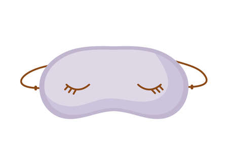 purple sleep maskのイラスト素材