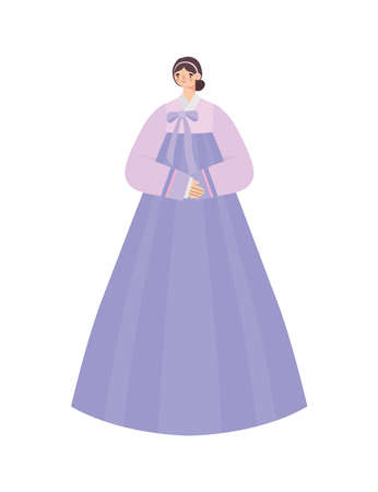 korean woman designのイラスト素材