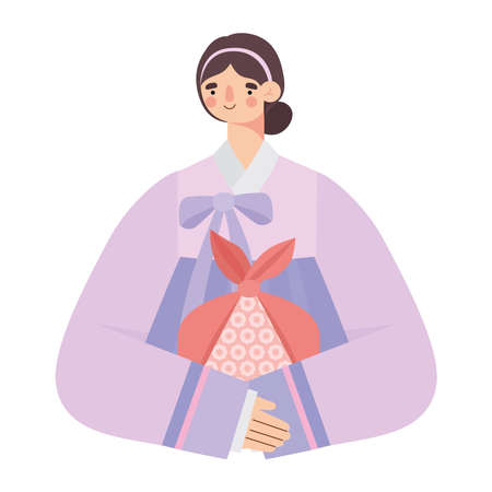 korean female designのイラスト素材