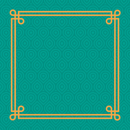 geometric green patternのイラスト素材
