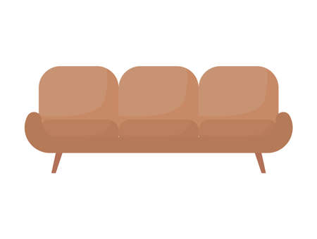 brown sofa designのイラスト素材