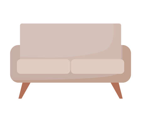 beige sofa designのイラスト素材