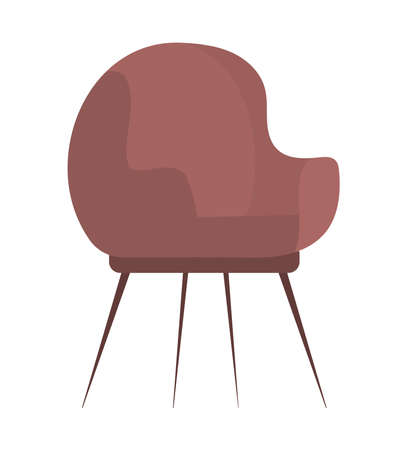 brown chair designのイラスト素材