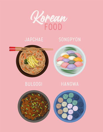 korean food plates