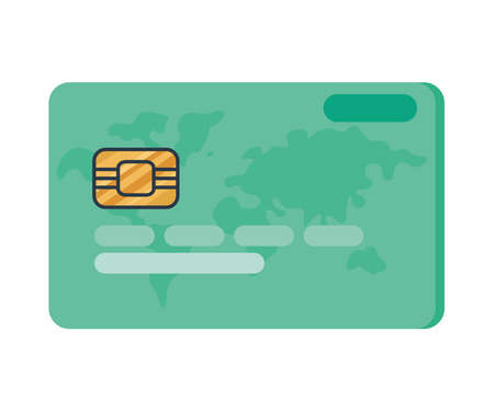 green credit cardのイラスト素材