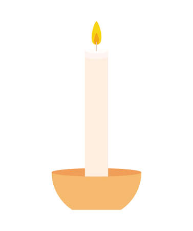 white candle designのイラスト素材