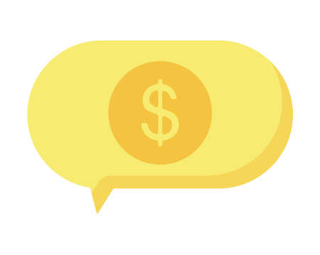 golden text bubbleのイラスト素材