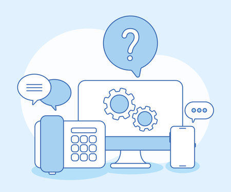 technical support cartelのイラスト素材
