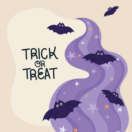 trick treat posterのイラスト素材