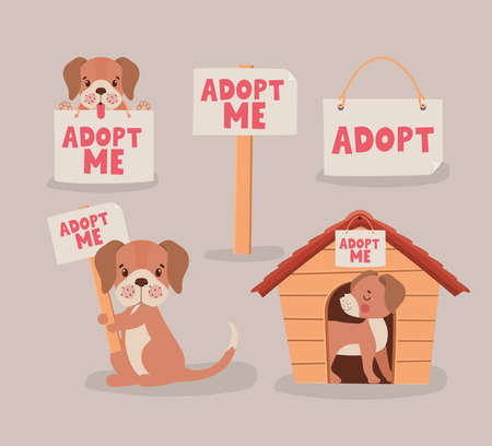 item to adopt puppiesのイラスト素材
